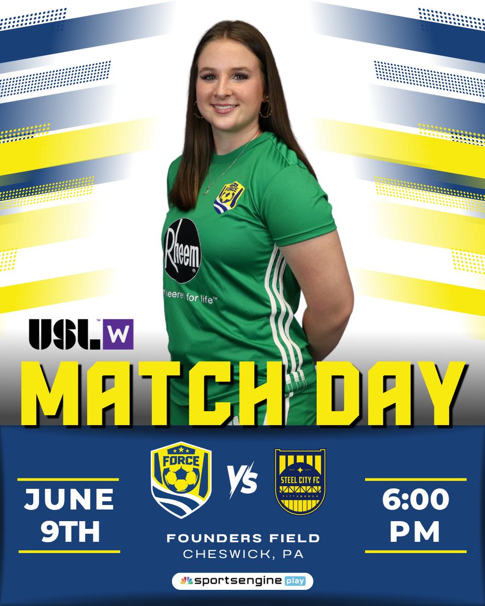 ClevForceUSL's tweet photo. 🟣⚽ MATCH DAY ⚽🟣
The Cleveland Force SC @USLWLeague squad hits the road tonight for a key divisional matchup against Steel City FC.
📍 Founders Field | Cheswick, PA
⏰ 6:00 PM Kickoff
🎥 Watch live:
https://t.co/ySWYbGnlQO
#CHIRP #ClevForceUSL #USLWLeague https://t.co/tpuOdHB7Op