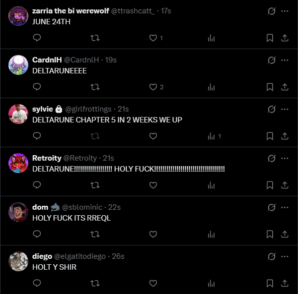 M1das_OW2's tweet photo. i think deltarune got announced https://t.co/qhZSAQblQT