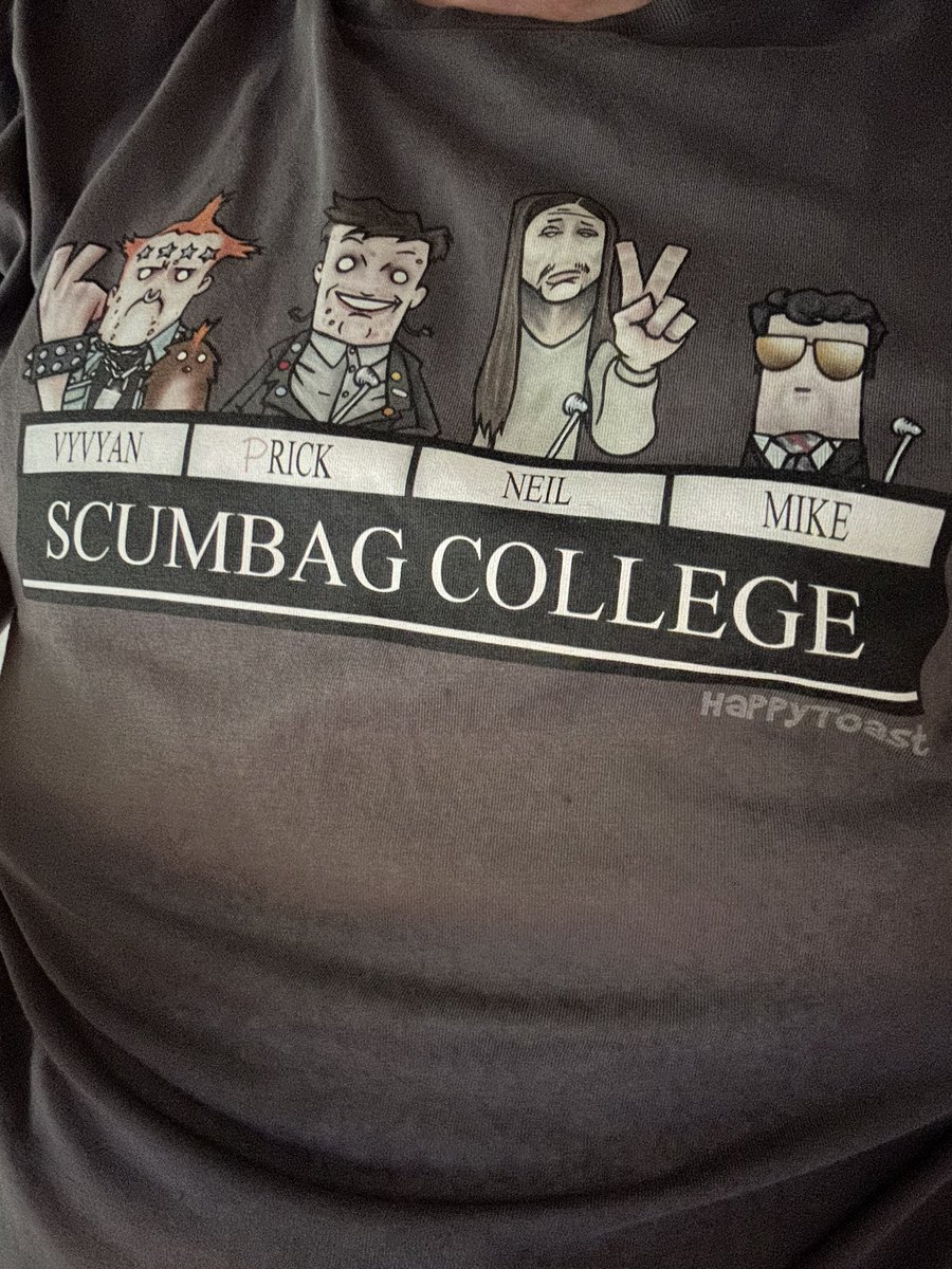 CasLoon's tweet photo. @80s_Kidz @Remembering_Rik Still missed, still the greatest!  Currently wearing this T-shirt with fabulous artwork by @IamHappyToast https://t.co/gQ3cvrLk00