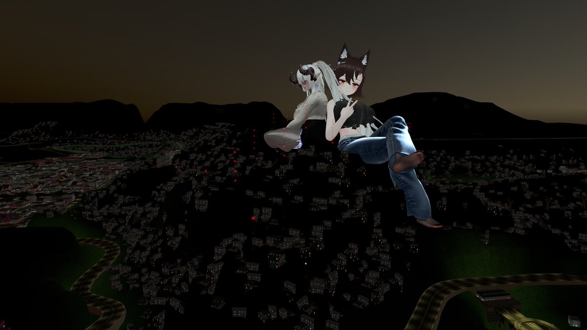 AriAriArizonaVT's tweet photo. @SeikyaVT and I had some fun the other night messing around your city. Just don’t mind the rubble ok~?

#sizetwitter #sizevrchat #giantess https://t.co/IZlbw5GqFB