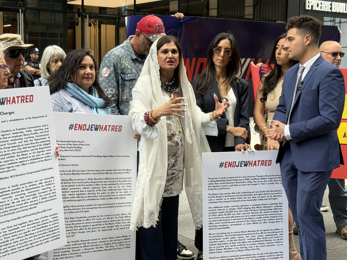 ammwecofficial's tweet photo. A week ago, alongside a diverse coalition of Christian, Muslim, Jewish, and interfaith leaders, the @EndJewHatred delivered a letter urging Governor @govkathyhochul to begin reviewing concerns regarding NYC Mayor Zohran Mamdani’s rhetoric and policy positions.

AMMWEC President @anilaali joined community leaders in calling out antisemitism and standing in solidarity with the Jewish community. She emphasized the importance of confronting hate in all its forms and strengthening interfaith cooperation.

AMMWEC remains committed to advancing mutual respect, religious freedom, and meaningful dialogue among all communities.

#EndJewHatred #StandAgainstAntisemitism #InterfaithUnity #AMMWEC #zohranmamdani