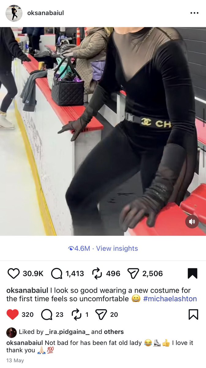throwflips's tweet photo. there's no skater whose instagram i care about more than oksana baiuls https://t.co/Mu56XITZhj