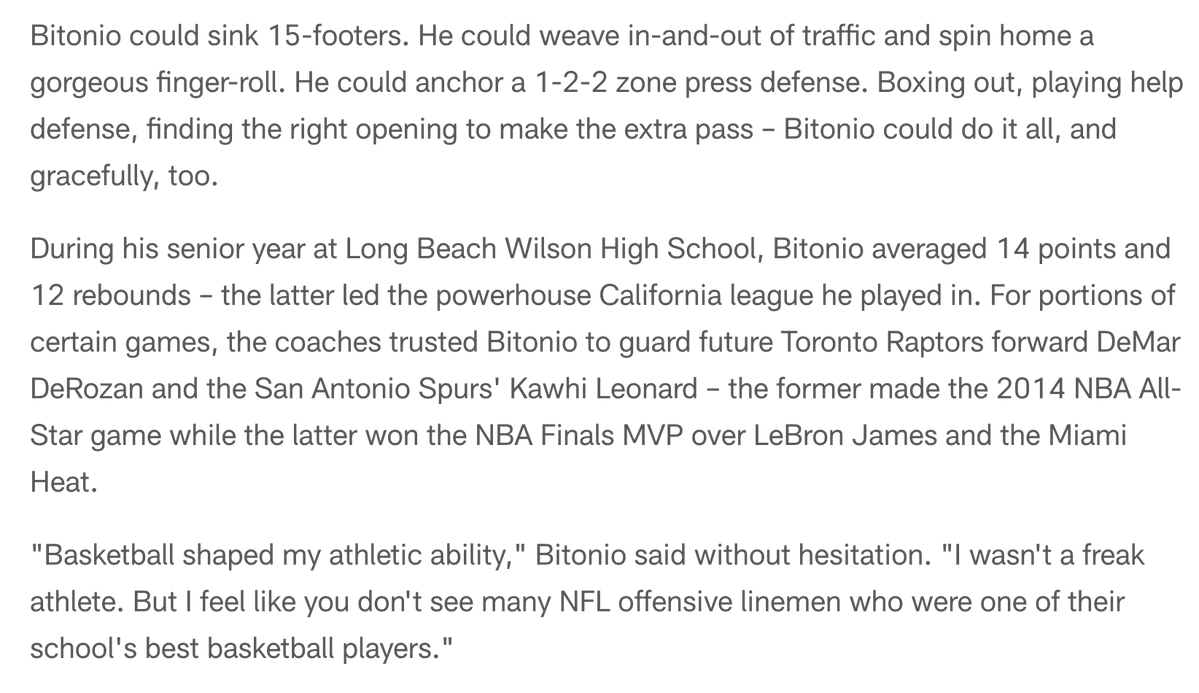 BrownsFilmBDN's tweet photo. People don't remember Joel Bitonio could hoop. https://t.co/q35afN1Vra
