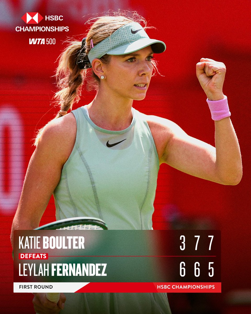 the_LTA's tweet photo. A BIG win for @katiecboulter at the #HSBCChampionships  💥 https://t.co/4LgX95ko6M