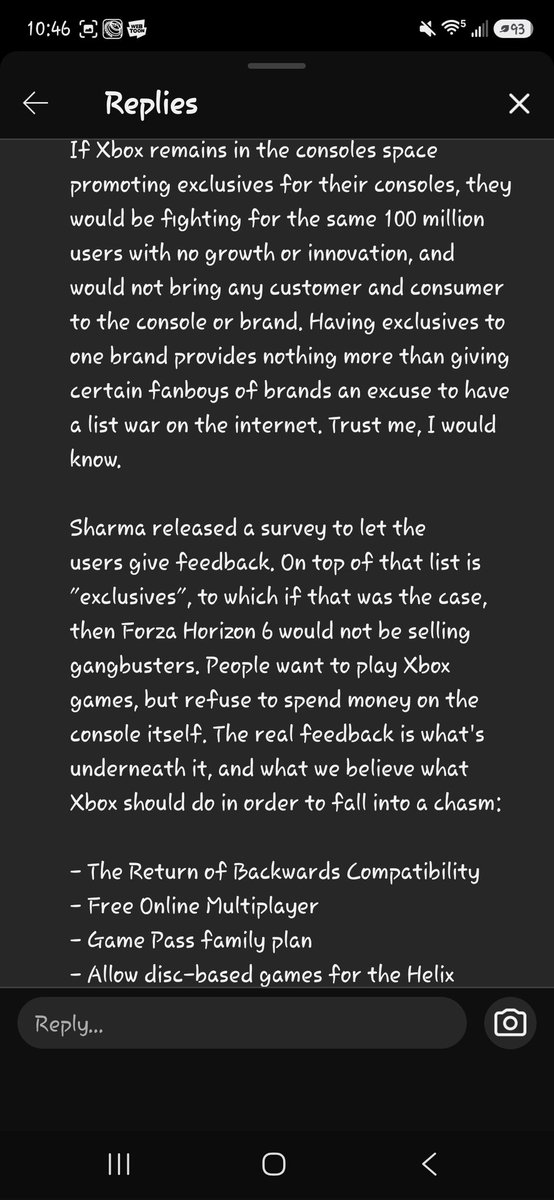 JDFVA1's tweet photo. Here is my hot take I left on Sorta Stupid's Xbox showcase live stream. 

So, tell me when I'm telling lies! https://t.co/4ZdS2kMGfA