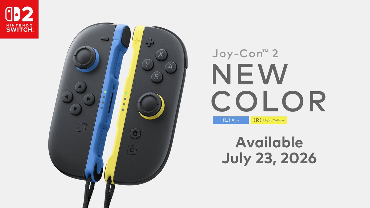NintendoAmerica's tweet photo. New Joy-Con 2 controllers—inspired by Deep Cut from the Splatoon series—arrive July 23, alongside #SplatoonRaiders! #NintendoDirect https://t.co/aFmLfYN3Ss