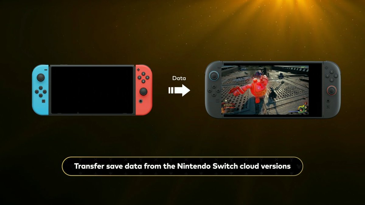 Wario64's tweet photo. Kingdom Hearts games coming to Switch 2

cloud versions save data transfers to Switch 2

out Oct 8

KH3 demo out later today https://t.co/Lj33u95f21