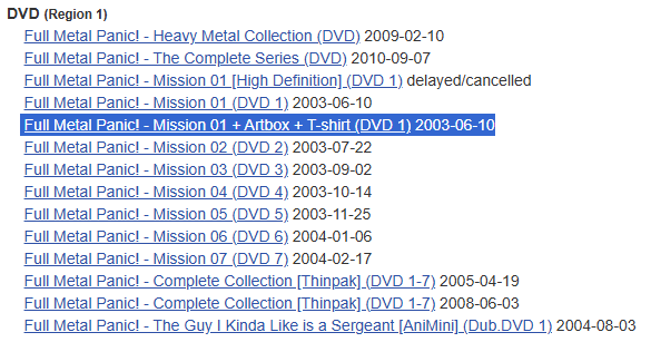 CaptainsArchive's tweet photo. Anime News Network still documents historical releases, and the highlighted one appears to be the one in our advertisement. https://t.co/wNFbjR8qLl