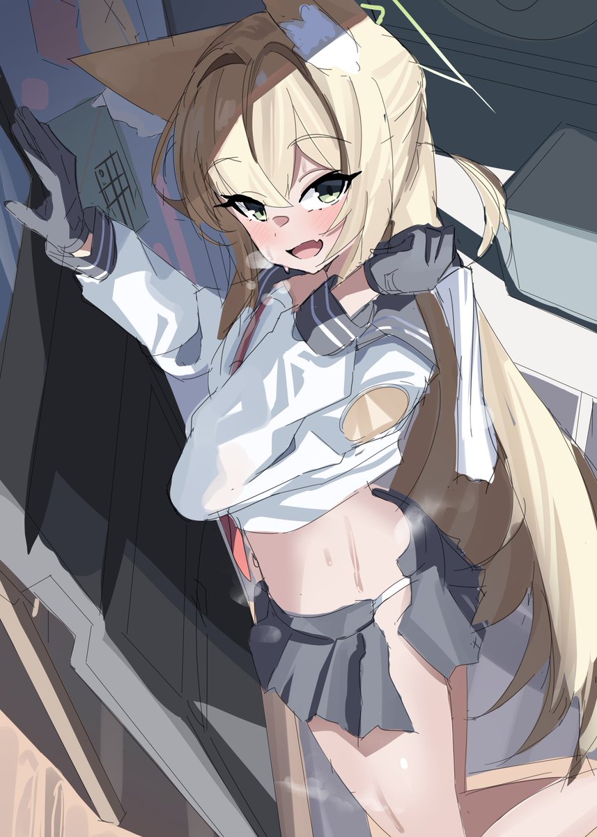 kuwa_za's tweet photo. 盾整備中のクルミ wip https://t.co/ub0fnhwVkX