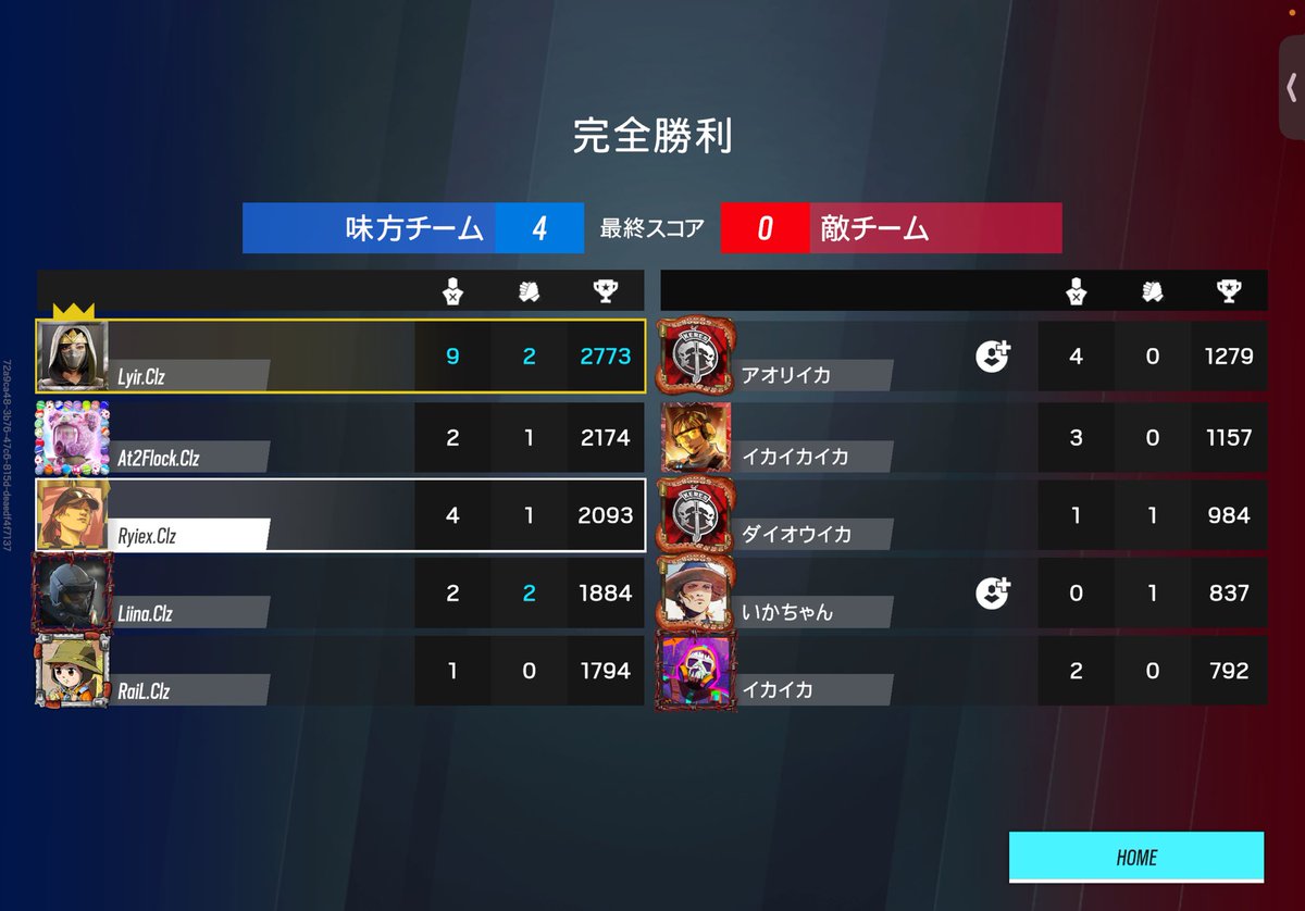 Clz_R6M's tweet photo. スクリム

VS イカ軍団 様

4-0 win

対戦ありがとうございました🙇‍♂️ https://t.co/9lf863S9RJ