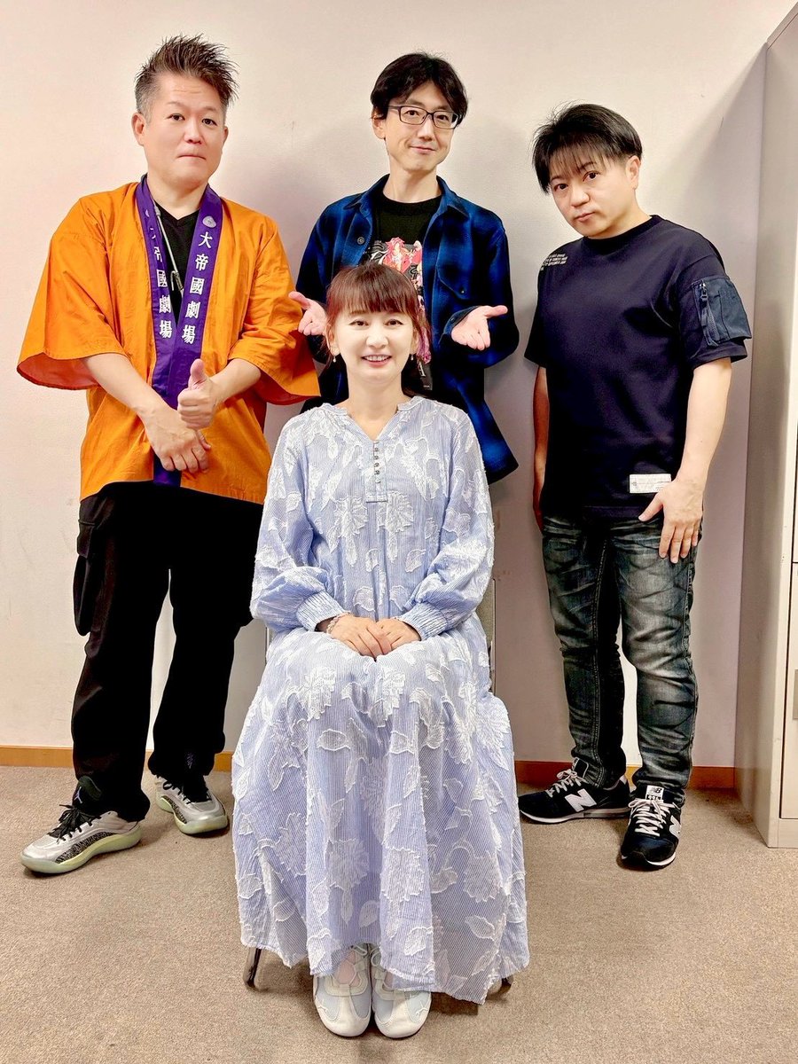 kaya_matsutani's tweet photo. 6月7日、裏話で大盛り上がり。あの話の新説を陶山さん自ら体現して解説。中山さんならではの裏話。いつも頼りになる菅沼さんの揺るぎない進行。私はお客様気分でずっと笑っていました。武道館LIVE2 も観たいですよね🥰
#陶山章央 
#菅沼久義 
#中山雅弘 
#松谷彼哉 
＃紐育散歩 ＃サクラ大戦 https://t.co/lGZu1rGdlz