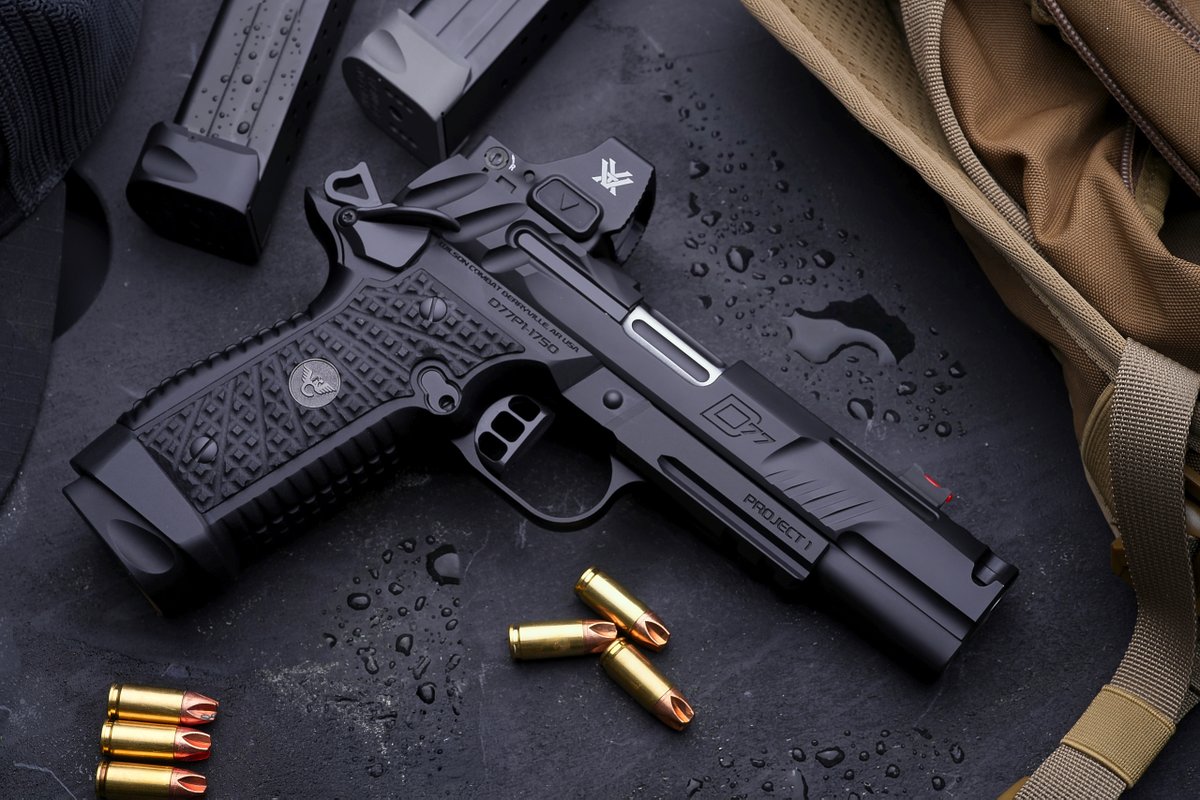 WilsonCombat's tweet photo. The final evolution of Project 1—Black Armor-Tuff slide, black anodized frame, and a polished stainless barrel with black flutes. Only 500 will be built before Project 1 is permanently retired to the Wilson Combat Vault.🦅 https://t.co/lBVBAxEHIX