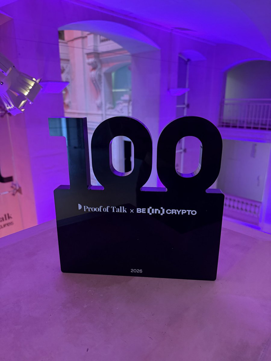 sumsub's tweet photo. Good news from Paris. 
Sumsub has been named in the BeInCrypto x Proof of Talk Institutional 100, recognized for Best Digital Asset Compliance Program.🏆

This award highlights the companies driving safer and more compliant digital asset ecosystems, and it reflects the commitment our team brings to this work every day.

#BIC100 @beincrypto @proofoftalk