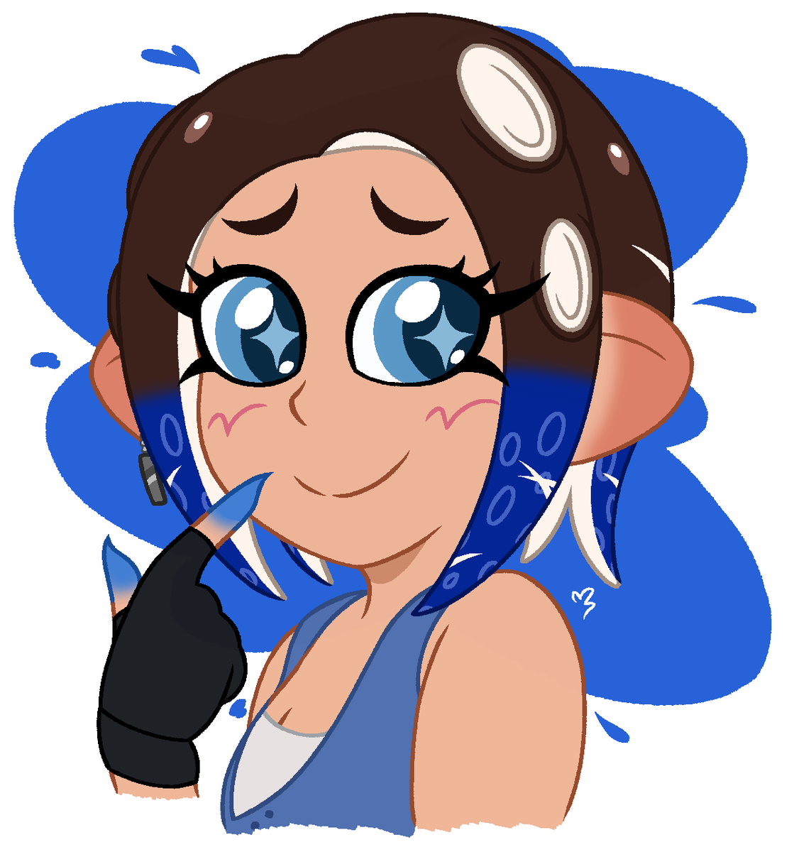 mabayuaki's tweet photo. i love splatoon forever and ever so here's old clairejill splatoon edition doodles... love thwm https://t.co/ycpx6O8rBa