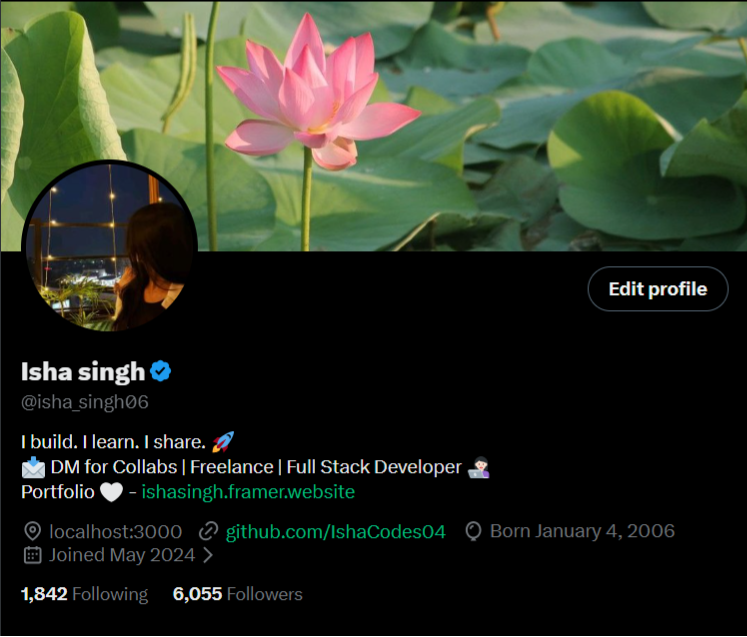 Isha singh tweet media