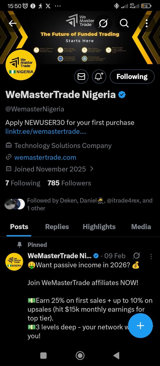 ChatWithDeken's tweet photo. @gibhub189 @WemasterNigeria @WeMasterTrade_ @SN_DECO476978 @gibhub_academy @johnsonexodus1 @AjiksonDefi  @godlystreetboy  @D_GoldDiger

All task ✅ https://t.co/hjL99B9S0T