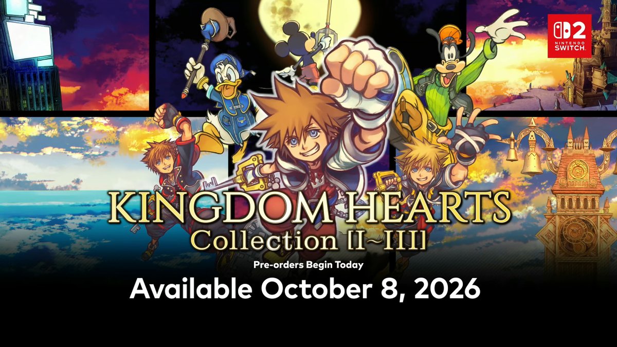 RPGSite's tweet photo. The Kingdom Hearts series is coming to Nintendo Switch 2 on October 8 with 1.5+2.5 Remix also coming to Switch 1. Kingdom Hearts IV confirmed for Switch 2 at launch: https://t.co/K21paarKpj https://t.co/TrsnrbVgw1