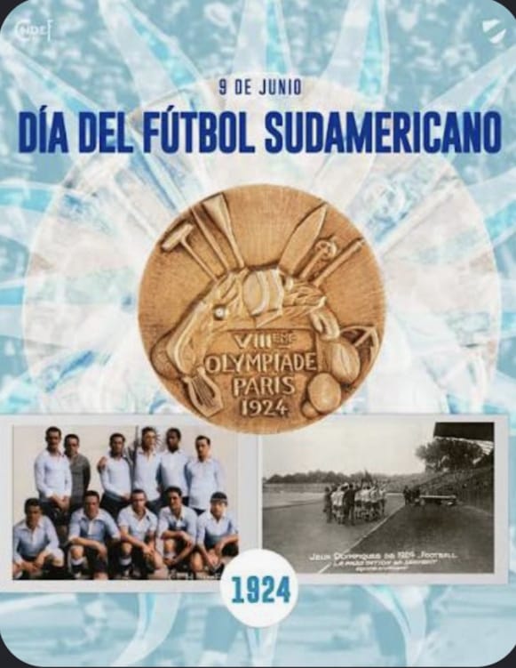 agatiliogarcia's tweet photo. Un día como hoy, pero de 1924, en Colombes, la Selección Uruguaya conseguía su primer campeonato mundial, dando origen al Día del Fútbol Sudamericano.

Una gesta celeste que marcó la historia, pero con una verdad que algunos prefieren esquivar: casi el 90% de aquel plantel era de Nacional, mientras que no había jugadores del tradicional rival.

La gloria sudamericana nació con corazón tricolor.

NACIONAL ES URUGUAY DESDE 1903.
🔵⚪🔴