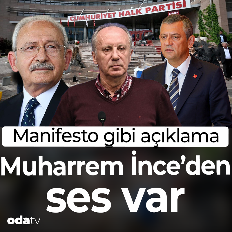 odatv's tweet photo. CHP’de “mutlak butlan” süreci ve parti içi tartışmalar sürerken Muharrem İnce’den dikkat çeken bir açıklama geldi. 

İnce, CHP’nin parçalanmaması gerektiğini vurgulayarak birlik ve kurumsal reform çağrısında bulundu.

https://t.co/pu2JD1EBcZ https://t.co/QyQgfKoMy3