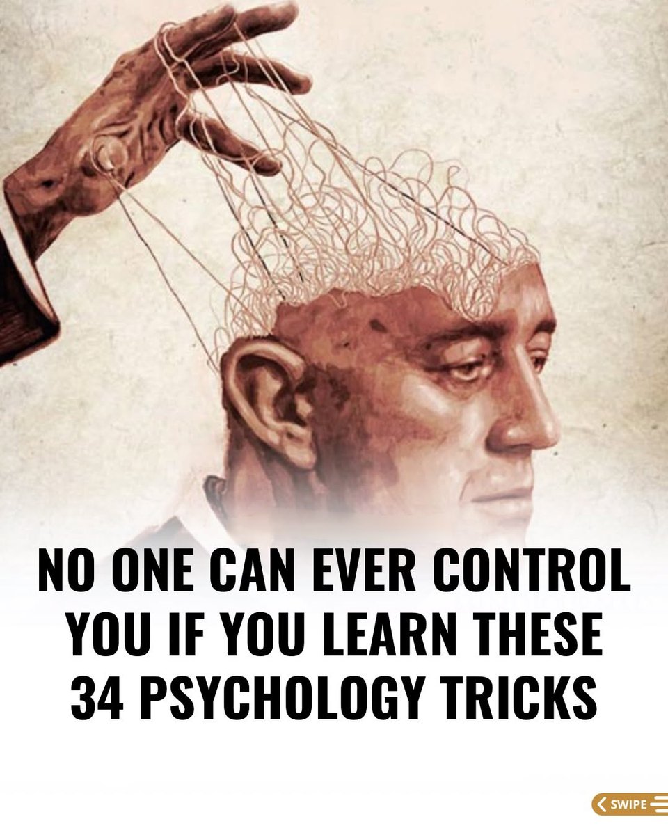 GloryOfMind's tweet photo. No One Can Ever Control You If You Learn These 34 Psychology Tricks:

-Thread- https://t.co/IIQKiER5f7