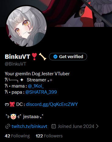 BinkuVT's tweet photo. wahh already 100 followers ! ty guys (˵◝ ⩊  ◜˵マ
hallo everyonee! https://t.co/isEYYqUiDv
