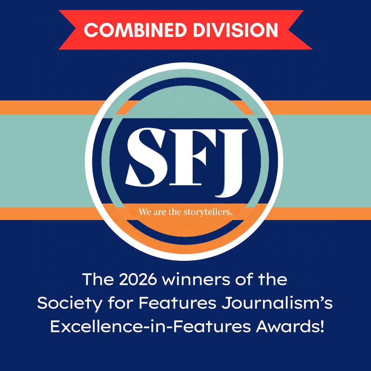 WeAreSFJ's tweet photo. Congratulations to the podcast, video, and social media winners of 2026 SFJ Excellence-in-Features journalism awards!!! 

https://t.co/oDoAWfHmVe https://t.co/cMrkoQHhXt