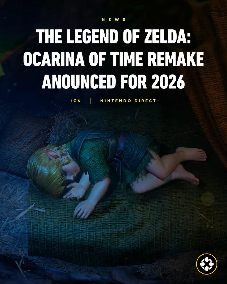 IGN's tweet photo. During today's Direct, Nintendo has announced a remake to the beloved The Legend of Zelda: Ocarina of Time and it's coming this year. https://t.co/clrC73Cq3x

#IGNSummerOfGaming https://t.co/Vq5lz91LPK