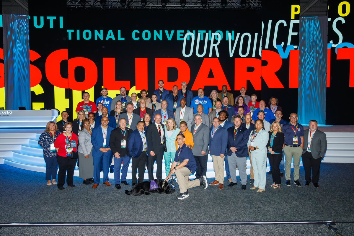 IAM_Union's tweet photo. The @AFLCIO Constitutional Convention is in full swing, and the IAM Union and @TCUnionHQ delegation is proud to be part of the discussions shaping the future of the labor movement.

We are also honored to be joined by our @pppwu2024 siblings as this critical event continues this week.