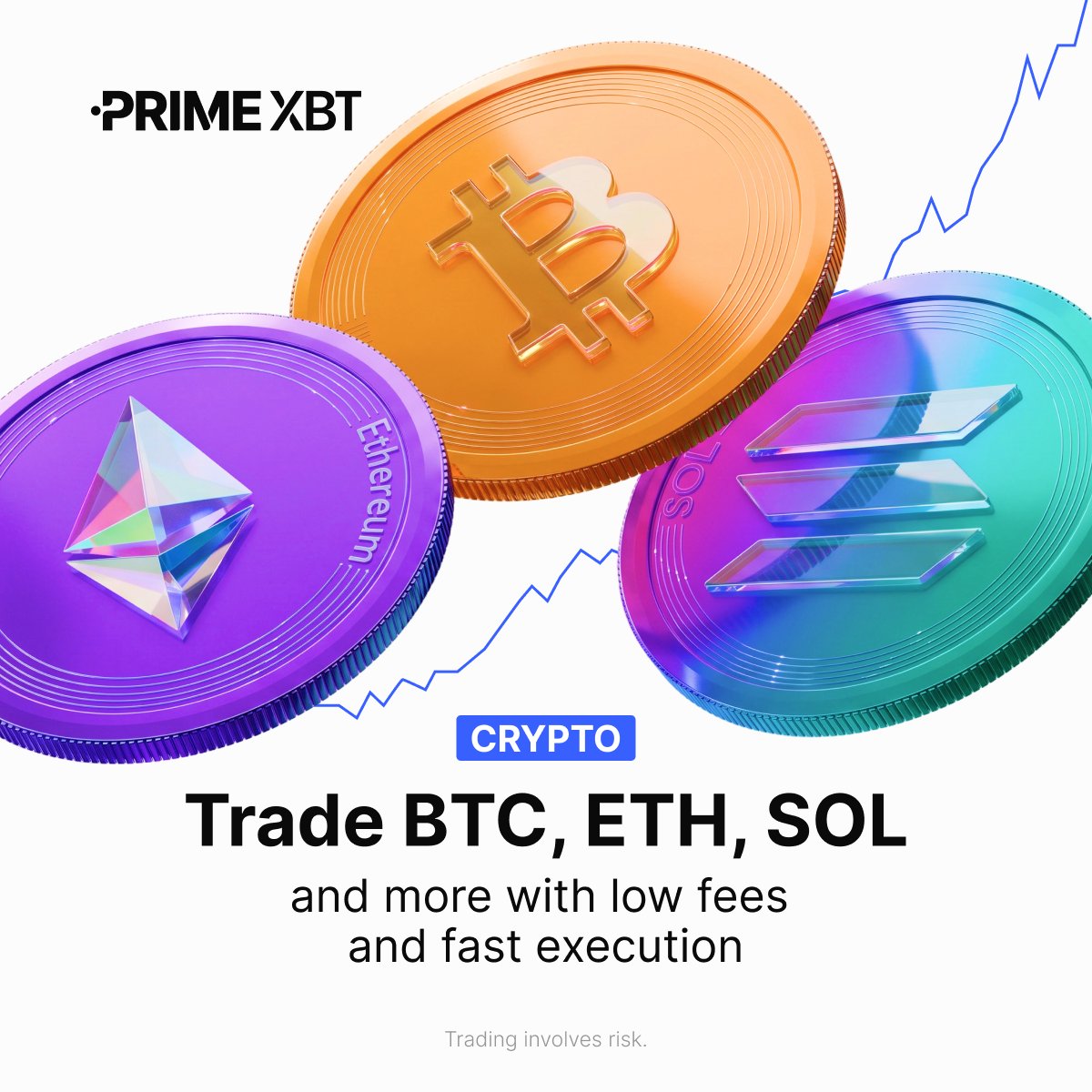 PrimeXBT's tweet photo. ⛽️ High gas fees belong in 2021. 

Don't overpay for your exposure. Whether you're hedging or scaling into a position, trade #crypto with low fees on #PrimeXBT. 

➡️ Start here: https://t.co/RBjc01qMfn https://t.co/a1WcjNxjlM