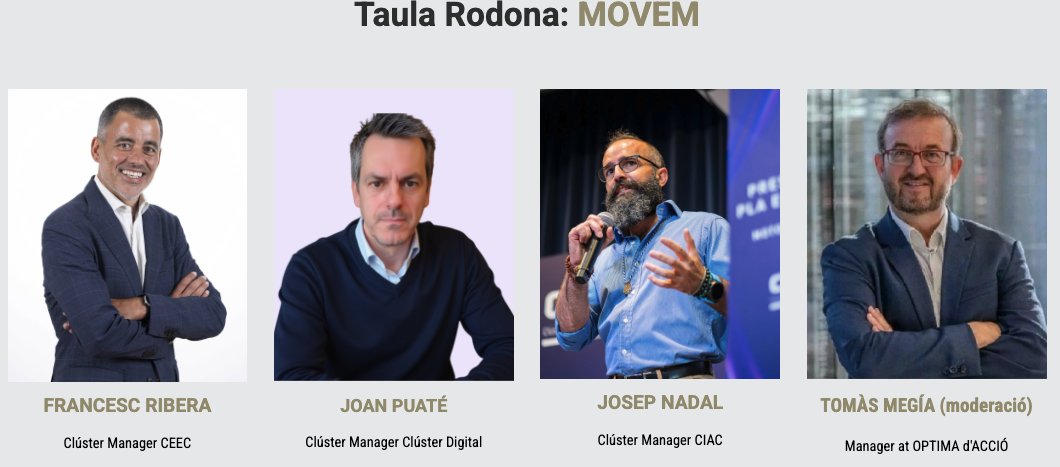 CIACnews's tweet photo. 💥 Taula Rodona de #MOVEM al #MitingdAuto26!
Reunirà @clusterEE, @Cluster_Digital, @CIACnews i OPTIMA @accio_cat
🗓️ 11 de juny, 15h
📍 @BCIN95
🎟️ https://t.co/6IoNRbvLN8 https://t.co/arHbaIMXcl