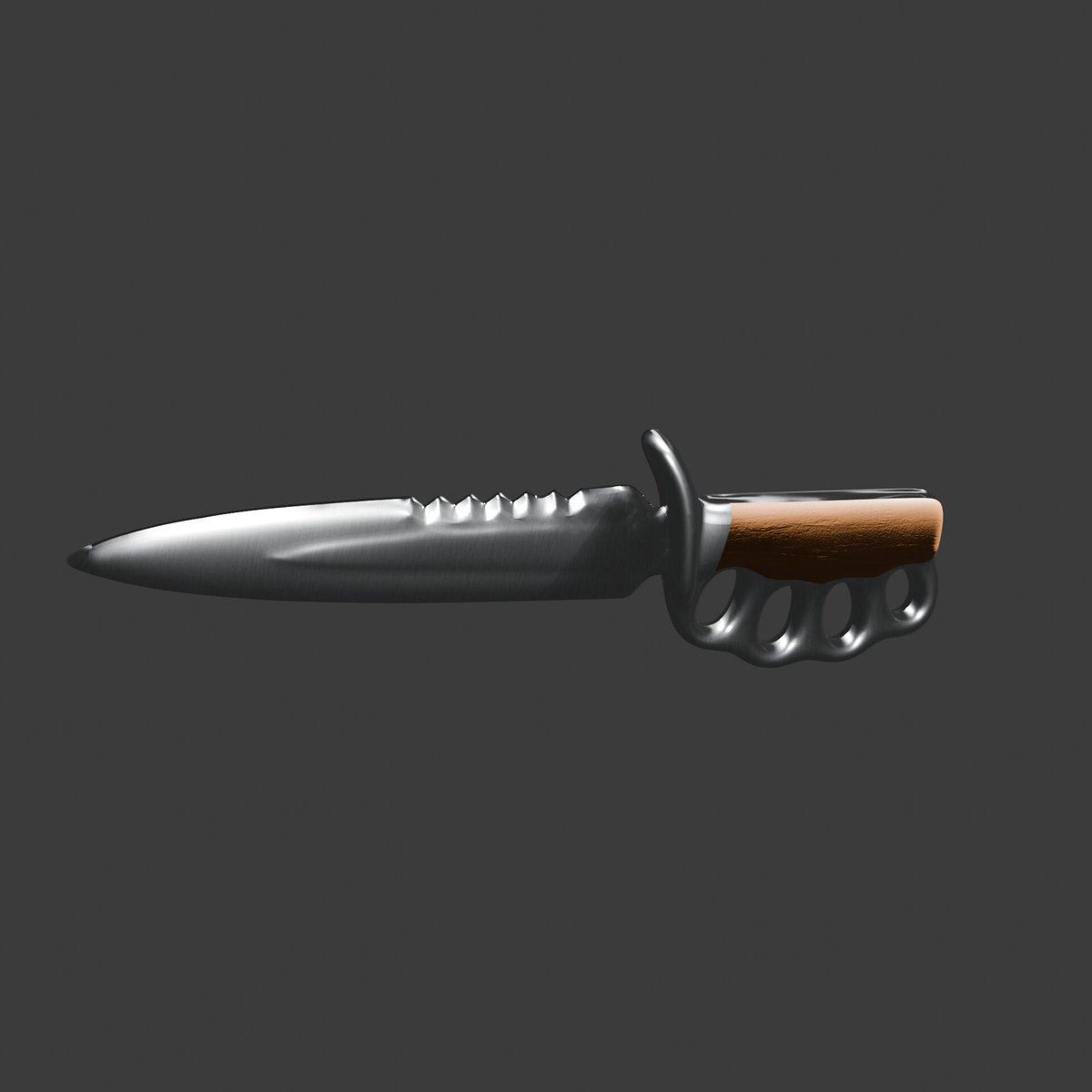 3dforgeatlanta's tweet photo. This Combat Knife with Knuckle Guard is a rugged and striking weapon-inspired 3D model designed for collectors, prop makers, and digital artists. The design features a sturdy blade, integrated finger-ring grip, protective hand guard. https://t.co/d3LbnUoOi6 https://t.co/smGYCYP5EE