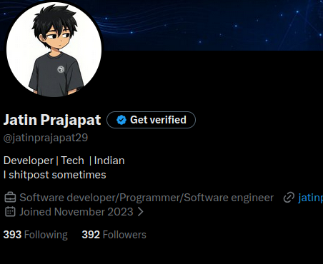 Jatin Prajapat tweet media