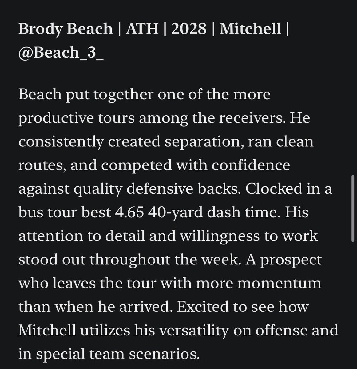 Brody Beach tweet media