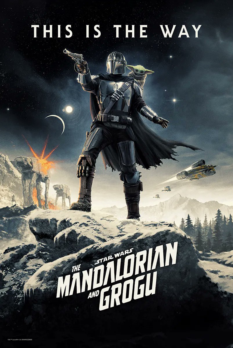 PosterPirate's tweet photo. Today via @BottleneckNYC: screen prints, giclée and acrylic panels for Star Wars’ The Mandalorian and Grogu, with art by @Cakes_Comics.

https://t.co/e0qZTTRWbl

#MandalorianandGrogu #PosterDrop #ThisIsTheWay https://t.co/biOHx3Q22r