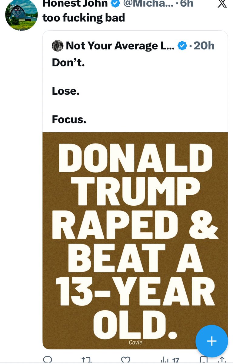 AngelaLark66613's tweet photo. They really have no problem at all with their president committing violent acts on children, really, anything just to 'own the libs' 🤬🤢🤬🤢
The poorly educated MAGA https://t.co/wu8VxCWapR