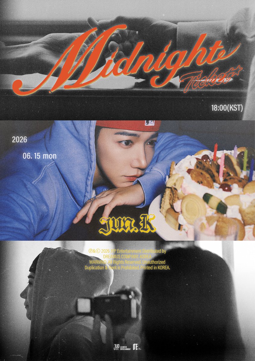 follow_jun_k's tweet photo. JUN. K(준케이) Digital Single "Midnight Ticket"
CONCEPT PHOTO 📹

2026.06.15 MON 6PM (KST)

📌Pre-Save "Midnight Ticket"
https://t.co/jNCOTJVeHV

#JUN_K #준케이 
#MidnightTicket https://t.co/QMXvqb6eTv
