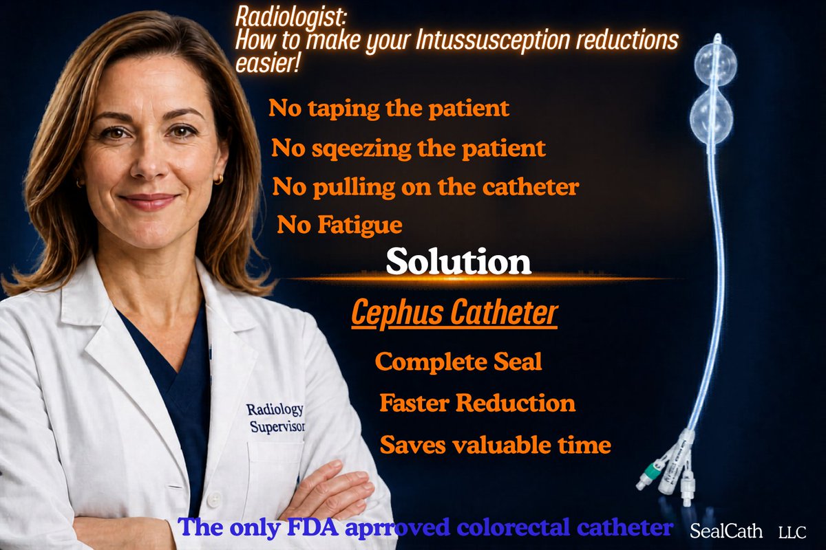 SealCath's tweet photo. 🔦🔦What makes Intussusception reductions easier for Radiologist and staff. 🔦🔦

#Radiology
#IRad
#InterventionalRadiology
#cephuscatheter 
#medtech
 #healthcareprofessionals
 #doubleballoon 

#pedsradiology
#radiologysupervisor
#Pedstech
#pediatricradiology
#cttech https://t.co/2CmbiE1iyP