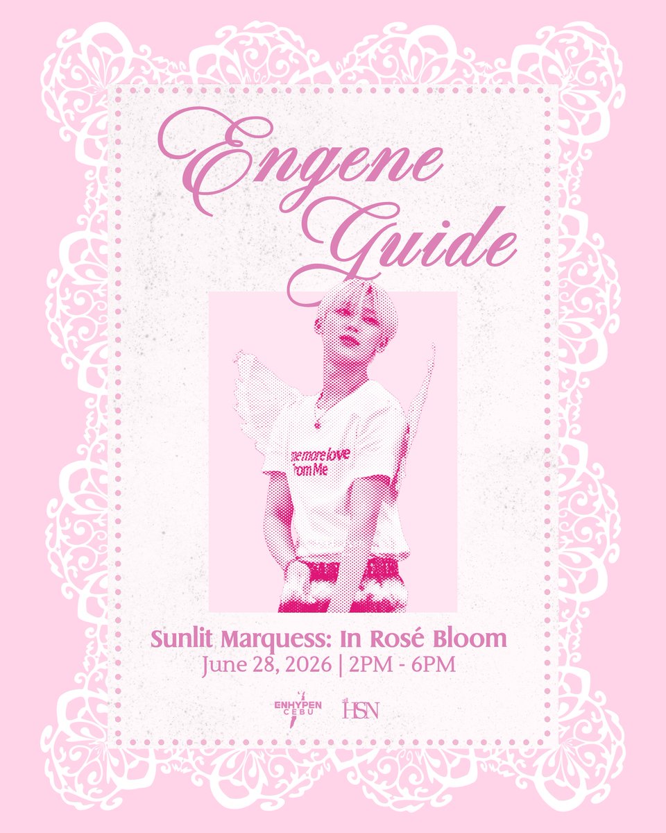 enhypencebuphi's tweet photo. whether you're coming from ayala, IT park, or colon, there's a path of roses waiting for you. 🌸 

swipe through, save this, and we'll see you at the marquess! 🎀

📍 doo ggi korean restaurant
🗓️ june 28, 2026 | 2pm- 6pm

#ENHYPEN #엔하이픈 #ENGENE #SUNOO #선우 #SunlitMarquess #InRoséBloom #ENHYPEN_Cebu