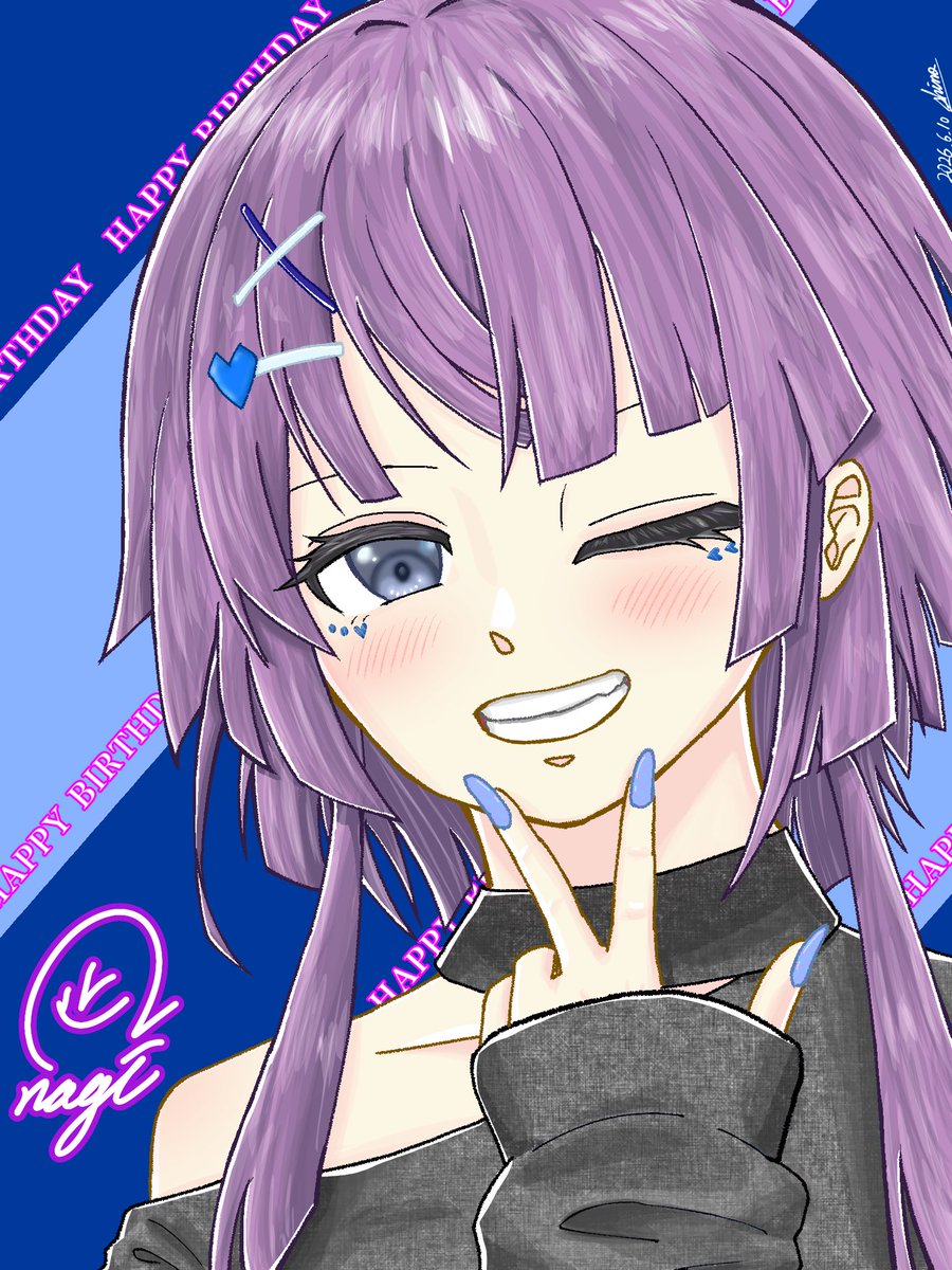 shino_shinepost's tweet photo. #シャインポスト #東江凪生誕祭
以前、『いっそのことキャラ崩壊注意レベル描いたろか』と私は言いました。
凪はこんな小悪魔的な笑みはしません。故にキャラ崩壊です。たんおめ( ^ω^ ) https://t.co/cj4ct9I9fc