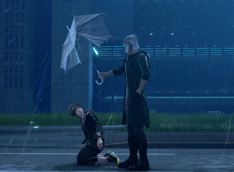 AxolotlRiku's tweet photo. that umbrella is NOT doing anything https://t.co/EqOXXGTkCH