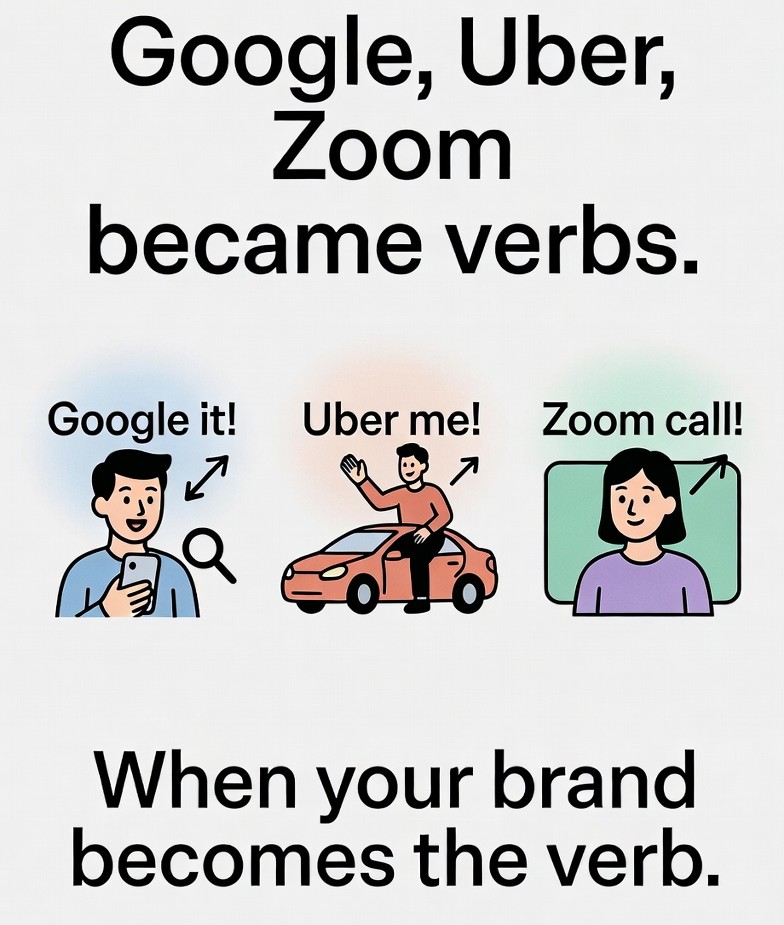 IamVagee's tweet photo. #Google became a verb.

#Uber became a verb.

#Zoom became a verb.

That's when marketing reaches its highest level:

When people;
stop talking about the category❌
and 
start talking about the brand✅

#Marketing #DigitalMarketing #MarketingTips #BusinessSuccess #MarketingStrategy