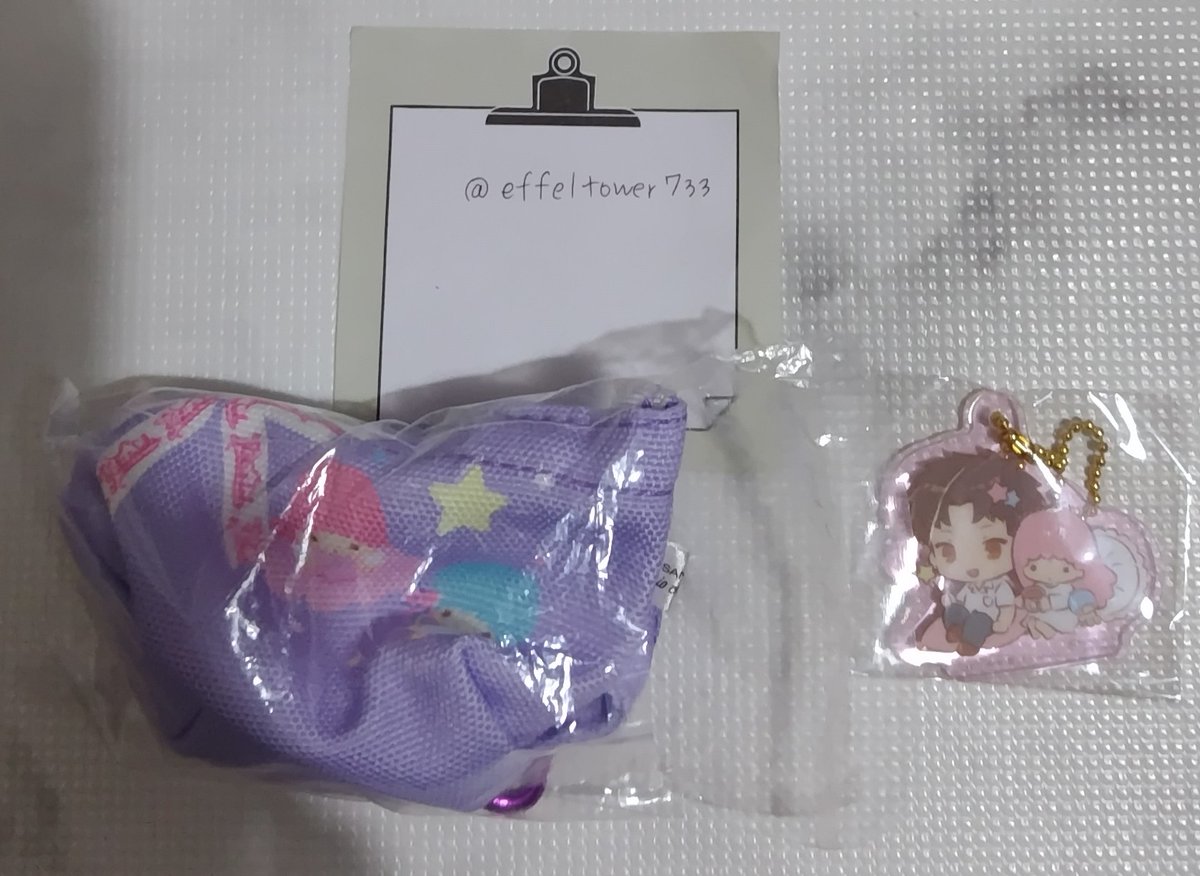 effeltower733's tweet photo. 【交換】譲　夏目友人帳✕サンリオキャラクターズコラボ　アクリルキーホルダー2 北本篤史✕リトルツインスターズ　ララ　ミニミニランチトートバッグ　リトルツインスターズ
求　アクリルキーホルダー　クロミ＞シナモロール  ランチトートバッグ　シナモロール
郵送での交換を希望いたします https://t.co/nHDpgNSN3y