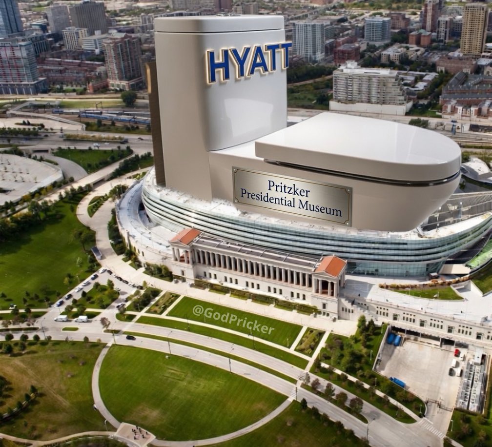 GodPricker's tweet photo. The Pritzker Presidential Museum!! ❤️

I’m announcing the Pritzker Presidential Museum by Hyatt!

I think it’s the shit, how about you? https://t.co/J1FCj05pcS