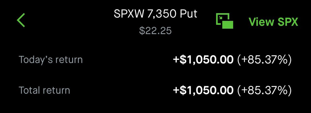Thomas_james_1's tweet photo. Banked on $SPY and $QQQ puts today with the team

$QQQ puts for 400% from the top
$SPY puts for 85% for those members that missed the first trade.

What an incredible day! 

Join us at the @MMTG_X https://t.co/zS4dPGxOHA