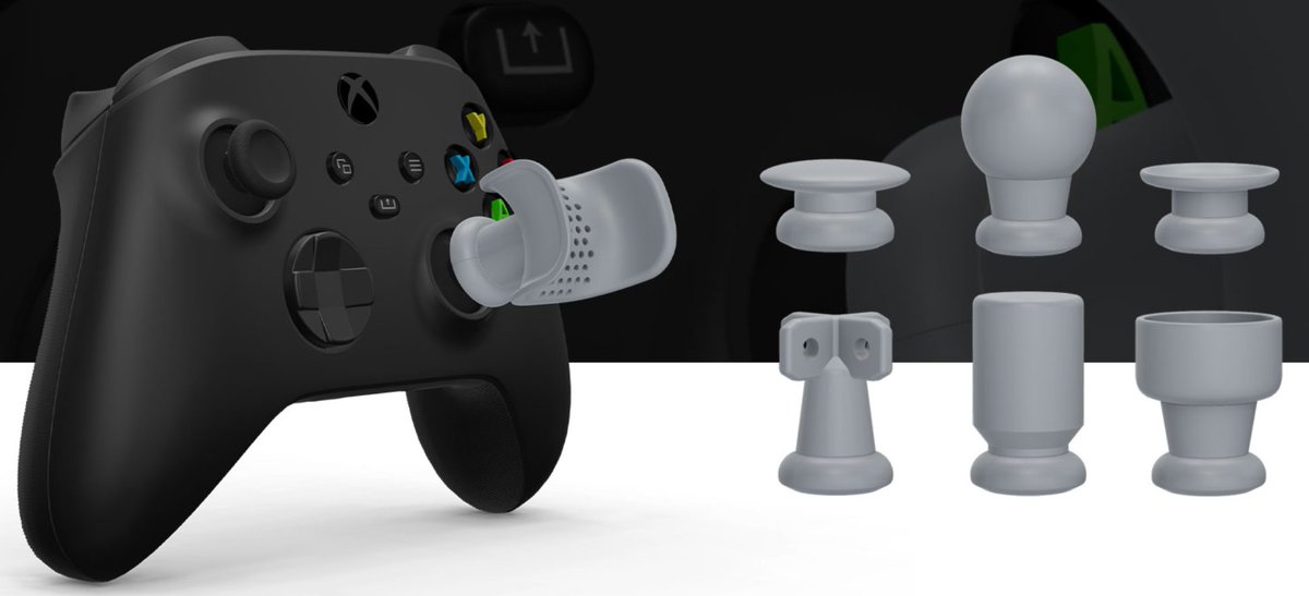 worldofxboxpl's tweet photo. Czy wiesz, że... Xbox udostępnia możliwość darmowego przygotowania różnych nakładek na analogi do druku 3D w raz z opcją ich dopasowania wedle potrzeb? (wysokość, szerokość itd.)

To udogodnienie skierowane głównie do osób z niepełnosprawnościami ruchowymi, ale i nie tylko. Jeśli tylko masz drukarkę 3D, to dobra okazja by stworzyć coś ciekawego!

https://t.co/B0WiPL9TPP