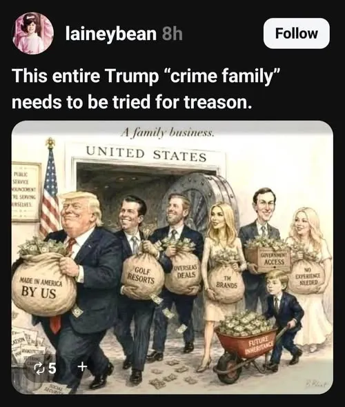 YolSwan's tweet photo. Do you agree? #TrumpIsANationalDisgrace #TrumpIsDefraudingAmericans #TrumpIsUnfitForOffice
#TrumpIsATraitorAndCriminal #TrumpLiesAllTheTime #TrumpIsOnTheEpsteinFiles #TrumpIsAConvictedFelon #TrumpIsAPedoRapist https://t.co/lbbIzJ9Svv