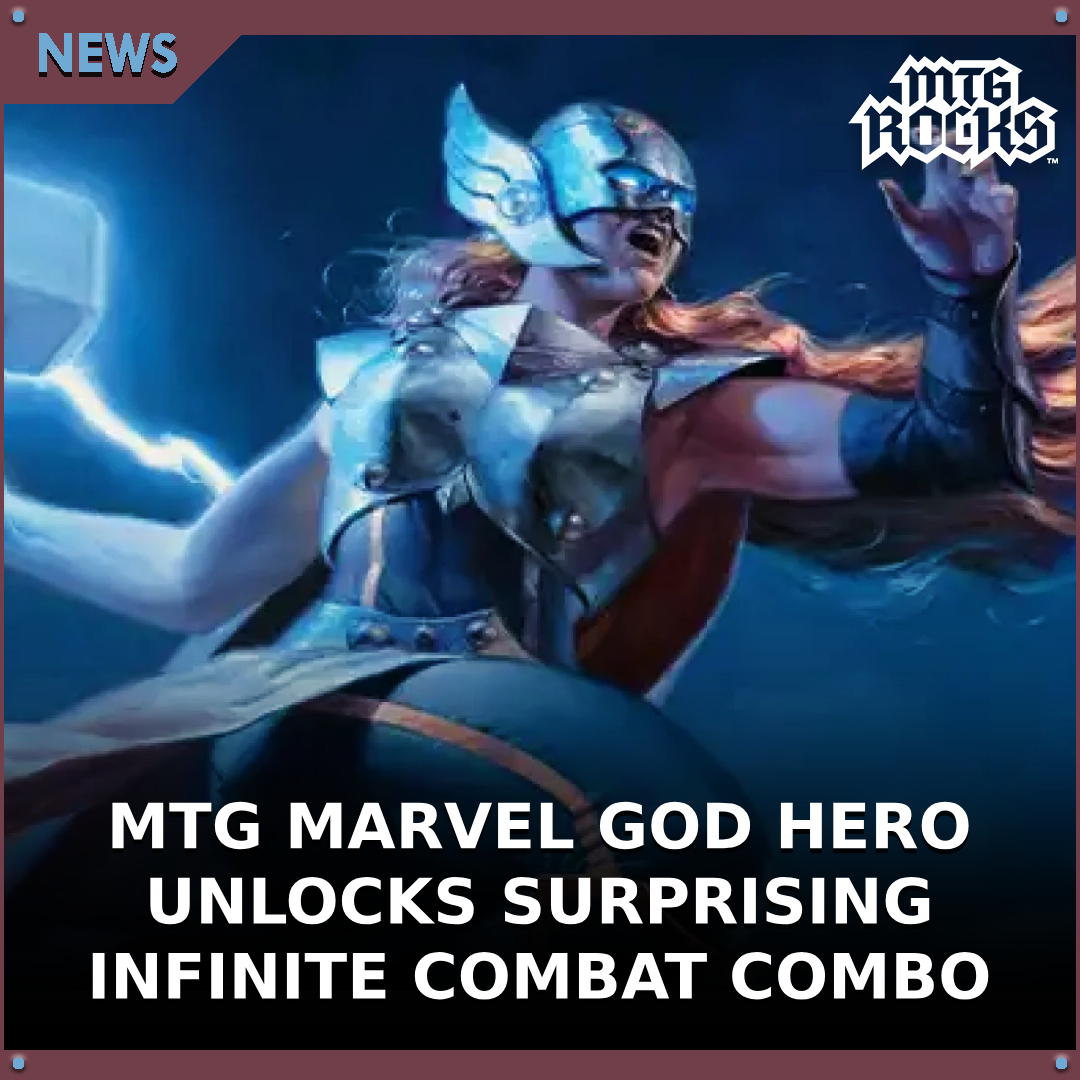 MTG_Rocks's tweet photo. Thanks to a spicy MTG Marvel legend, a new two-card infinite combat combo is now possible in Standard! π§
Read the full story here: https://t.co/XTE7SLyIyy
#mtg #magicthegathering #wizardsofthecoast #mtgstandard #mtgcombo #marvel https://t.co/r2yk270Abd