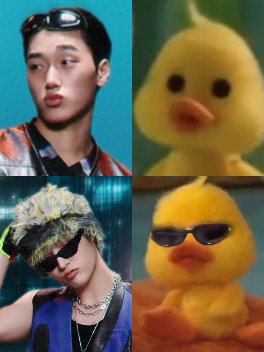 hotyapper's tweet photo. two ducklings lost in cyberpunk https://t.co/3IdjdKNGTP