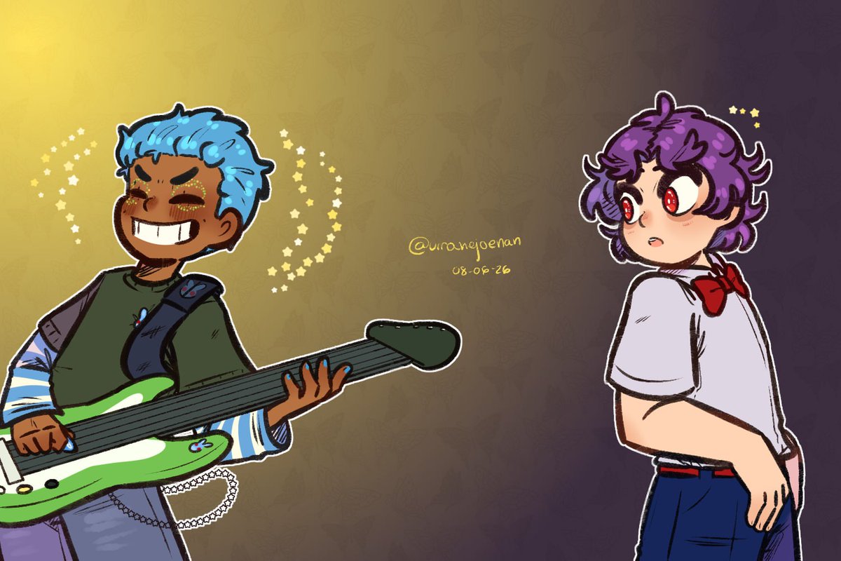 UrranejoEnan's tweet photo. Hola, buenos días 💋
🩵💜
#FNAFHS #FNAFHSPTS #BxB https://t.co/EbixZAzcE5