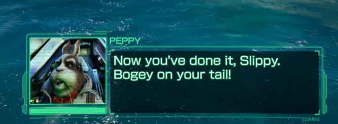 EsfandTV's tweet photo. Dude honestly, I'm kind of disappointed in the voice acting during the levels for the Starfox 64 remake. Both the script and the delivery of the lines are way more tame. 

In Starfox 64 they called this out with such an over the top seriousness to the situation that was both immersive and memeable at the same time. The gameplay and visuals look sick, and I'll still play it because I absolutely love the OG, but I feel like they missed the mark on something that was so iconic to the original game :(